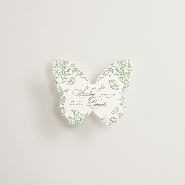 "Romantic Garden" - Mini Novelty Enclosure Cards in Mint by Melinda Denison - Front