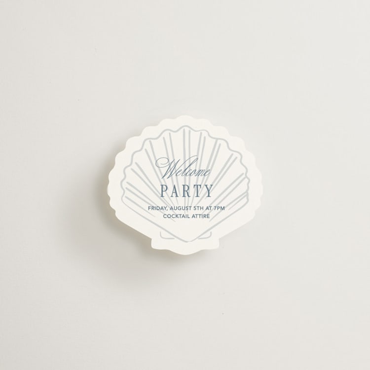 "Seashore" - Mini Novelty Enclosure Cards in Coast by Kelly Schmidt - Front