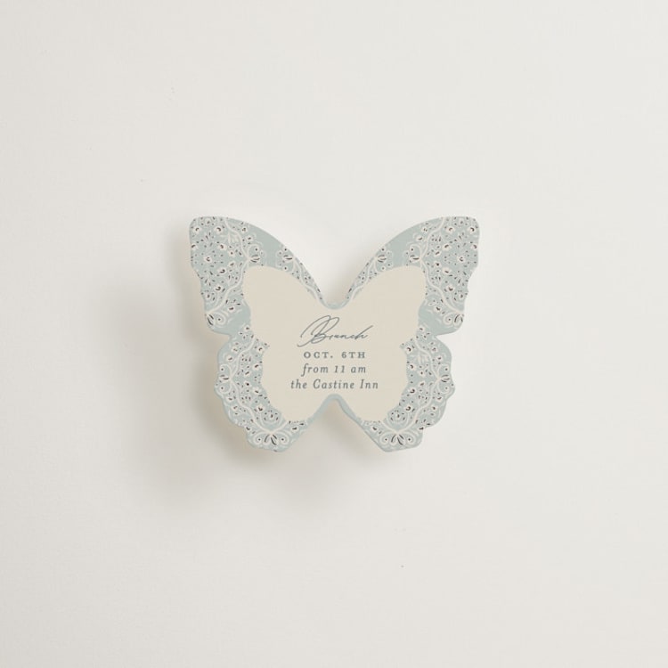 "Floral Romance" - Mini Novelty Enclosure Cards in Something Blue by Gwen Bedat - Front