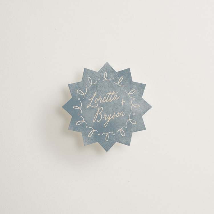 "Darlin" - Mini Novelty Enclosure Cards in Denim by Pixel and Hank - Front