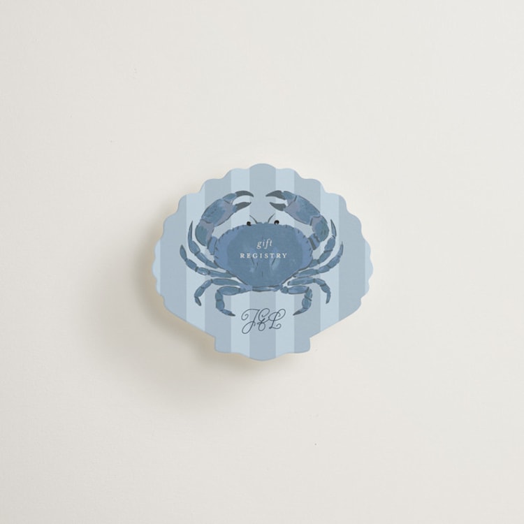 "Amalfi Vibes" - Mini Novelty Enclosure Cards in Azure by Corinne Malesic - Front