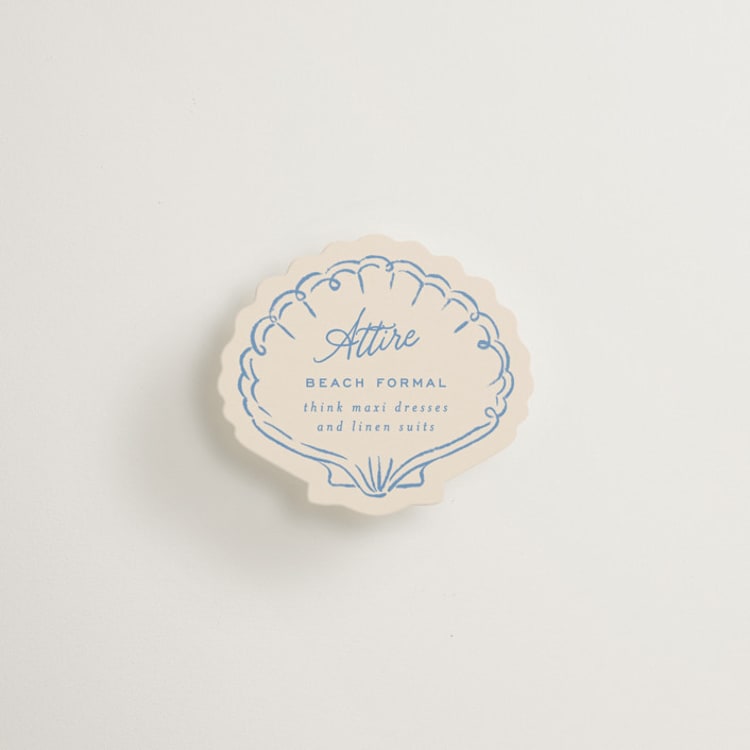 "Sunset Shores" - Mini Novelty Enclosure Cards in Sky by Leia Matt - Front