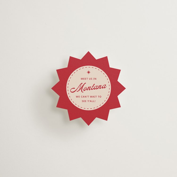 "Ranch Romance" - Mini Novelty Enclosure Cards in Scarlet by Ashley Iwafuchi - Front