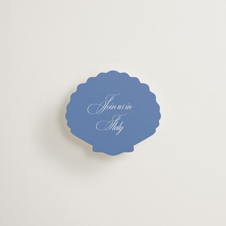 "Almalfi Blue" - Mini Novelty Enclosure Cards in Cornflower by Design Lotus - Front