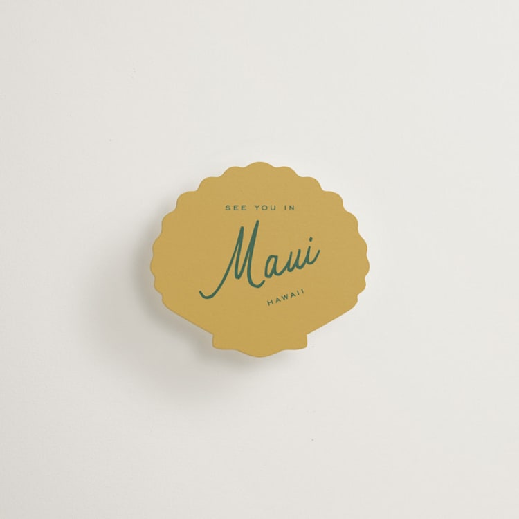 "Vibrant" - Mini Novelty Enclosure Cards in Maui by Kelly Watkins - Front
