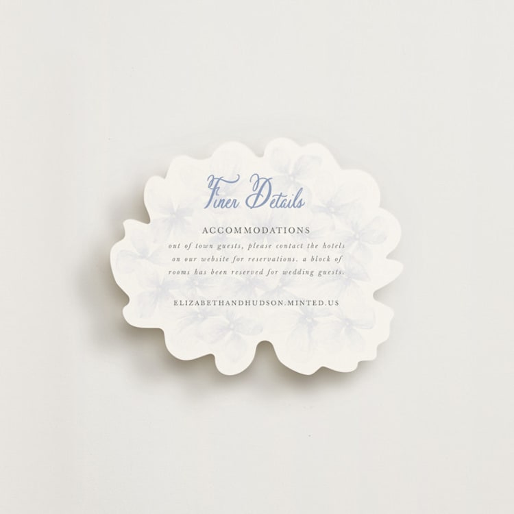 "Sweethearts" - Novelty Enclosure Cards in Periwinkle by Design Lotus - Front