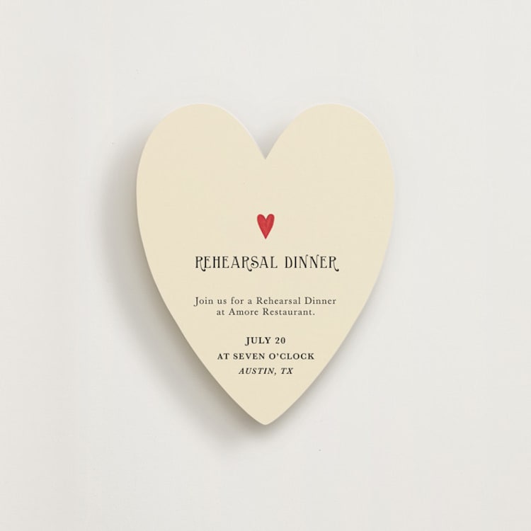 "Red Hearts" - Novelty Enclosure Cards in Champagne by Helena Vitto - Front