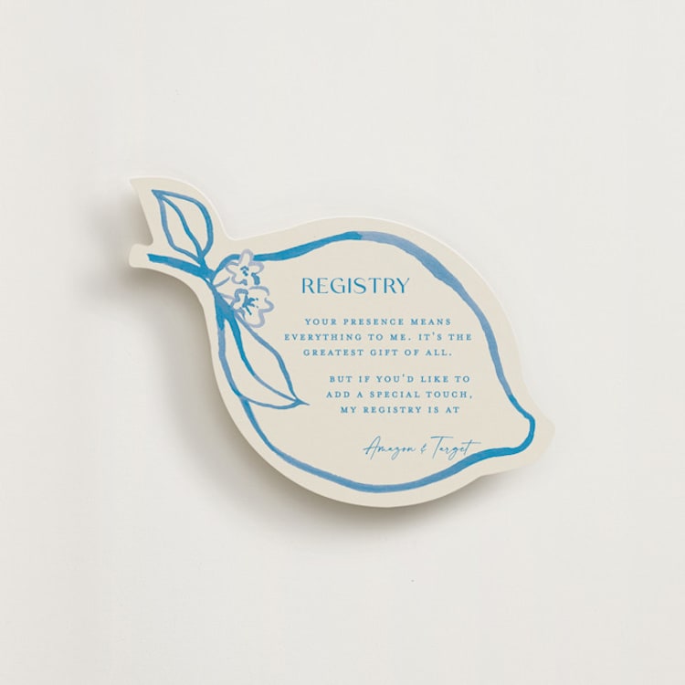 "Mediterraneo" - Novelty Enclosure Cards in Ocean by Pati Cascino - Front