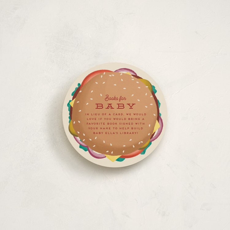 "Baby-Q" - Novelty Enclosure Cards in Ketchup by Jamie Alexander - Front