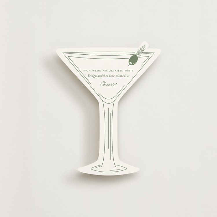 "Court" - Novelty Enclosure Cards in Leaf by Kate Ahn - Front