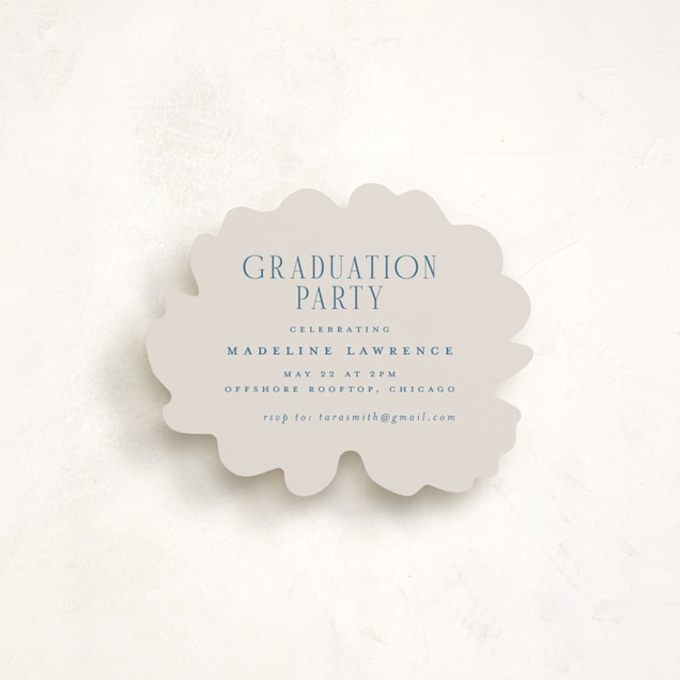 "Grad Crest" - Novelty Enclosure Cards in Sea by Petra Kern - Front