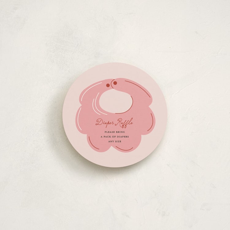 "Baby icons" - Novelty Enclosure Cards in Poppy by Sherley Ferreira - Front