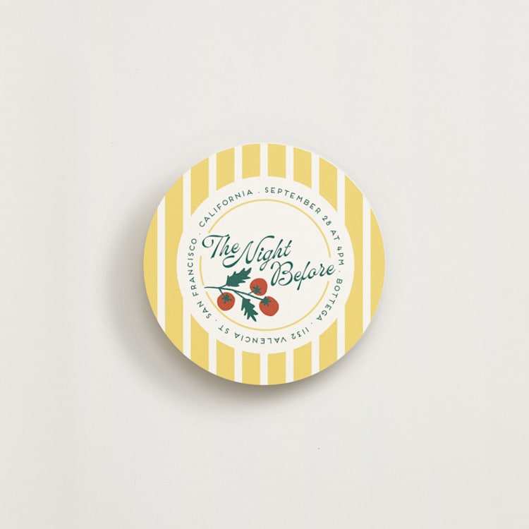 "La Vigilia" - Novelty Enclosure Cards in Limoncello by Hudson meet Rose - Front