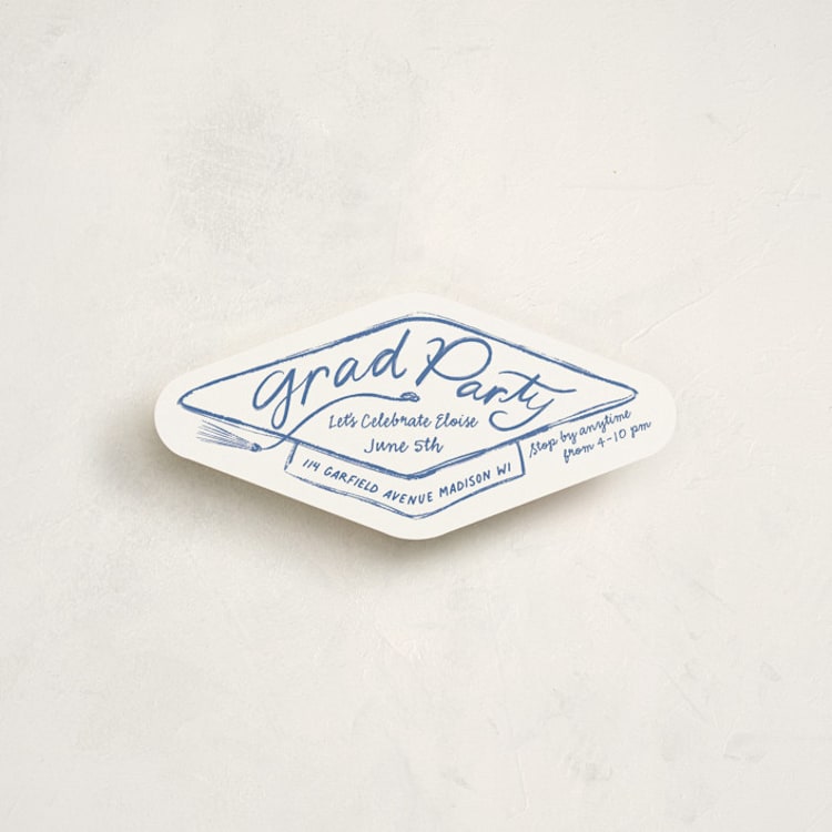 "Capped" - Novelty Enclosure Cards in Sky by Inkblot Design - Front