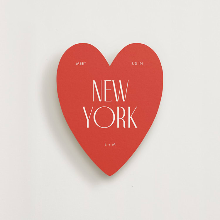 "Headline" - Novelty Enclosure Cards in Apple by Morgan Kendall - Front