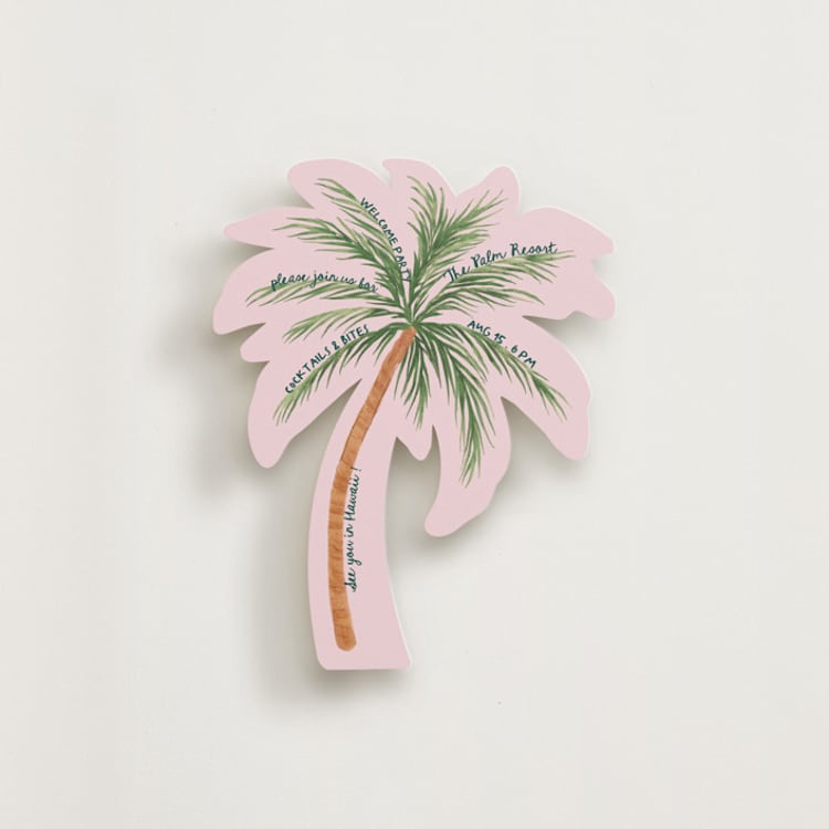 "Summer" - Novelty Enclosure Cards in Flamingo by Elly - Front