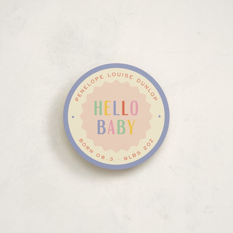 "Hello Baby" - Novelty Enclosure Cards in Jubilee by Pixel and Hank - Front