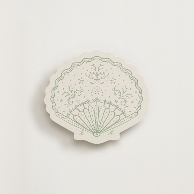 "Ventelle" - Novelty Enclosure Cards in Sage by Jelena Vuletic - Front
