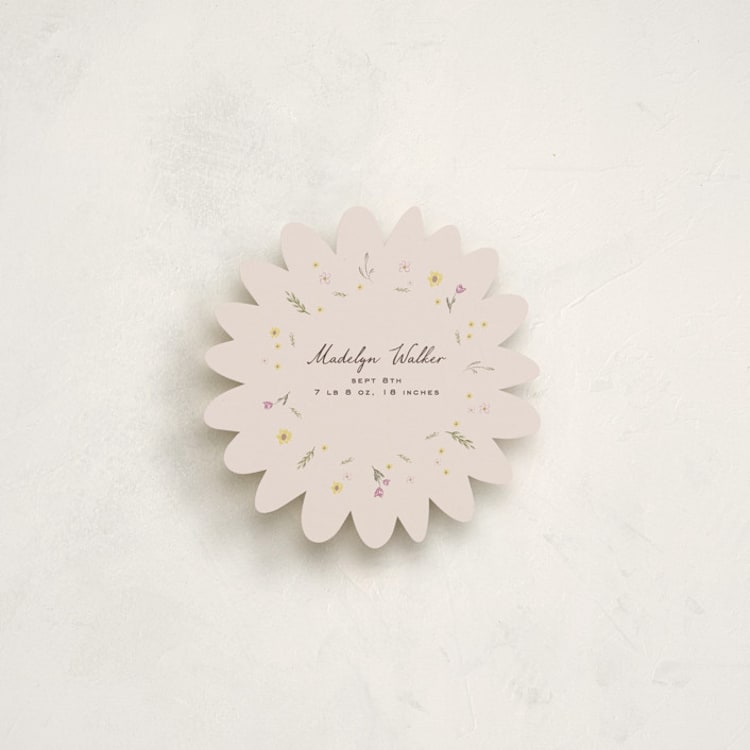 "Daylily" - Novelty Enclosure Cards in Blush by Jelena Vuletic - Front
