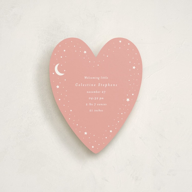 "celestine" - Novelty Enclosure Cards in Blush by chocomocacino - Front
