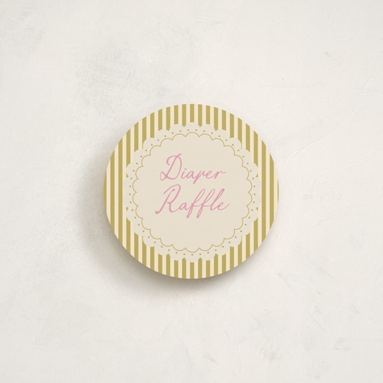 "Striped doily" - Novelty Enclosure Cards in Wheat by Maja Cunningham - Front
