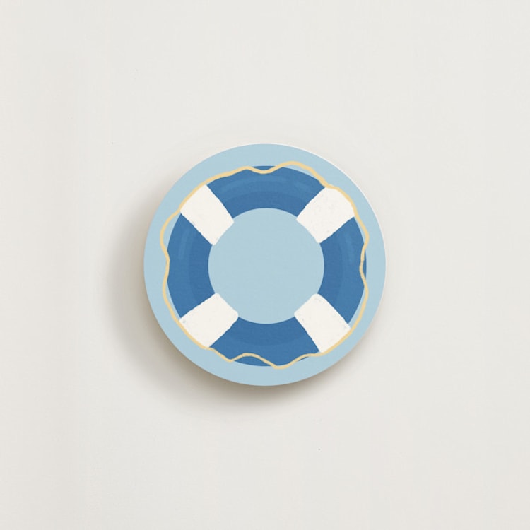 "Pool life saver" - Novelty Enclosure Cards in Navy by Mellary Bitner - Front