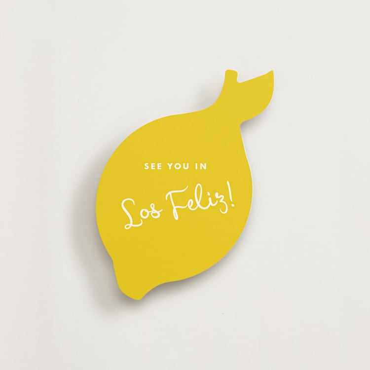 "Sorbet" - Novelty Enclosure Cards in Lemon by Morgan Kendall - Front