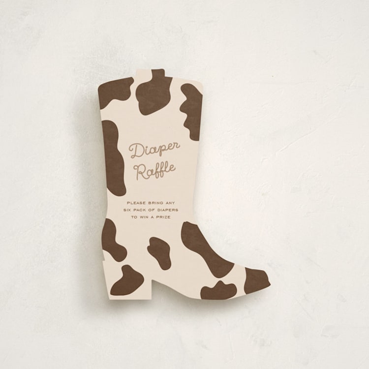 "Little Wrangler" - Novelty Enclosure Cards in Cream by Jelena Vuletic - Front