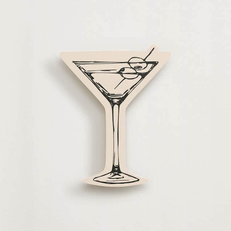 "Vintage Romance" - Novelty Enclosure Cards in Champagne by Rina Ozum - Front