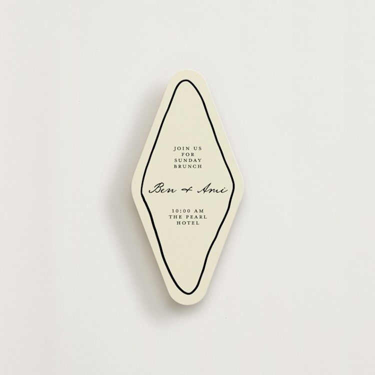 "Love Notes" - Novelty Enclosure Cards in Linen by Stephanie Heinrich Godbout - Front