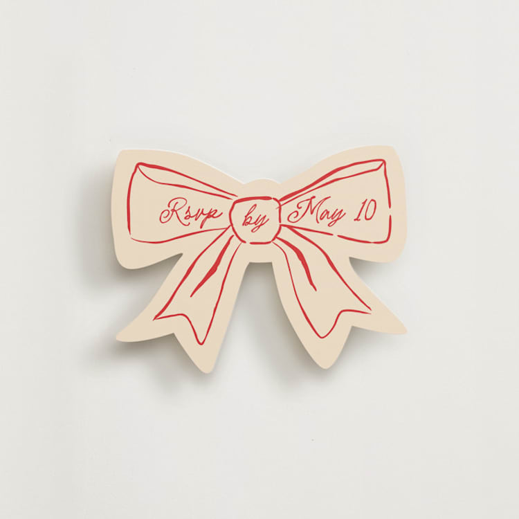 "Miss Bride" - Novelty Enclosure Cards in Rose by Jennifer Lew - Front