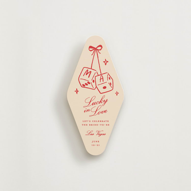 "Miss Bride" - Novelty Enclosure Cards in Rose by Jennifer Lew - Front