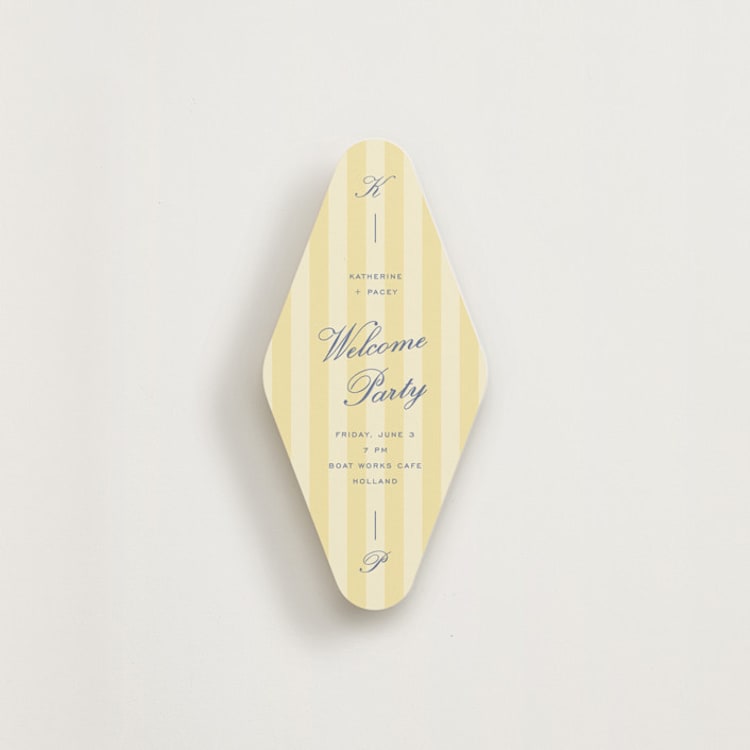 "Resort Stripes" - Novelty Enclosure Cards in Palm Springs by Pixel and Hank - Front