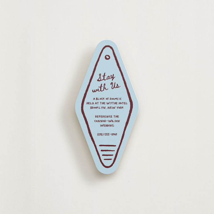 "Ink Chic" - Novelty Enclosure Cards in Merlot Sky by Sam Dubeau - Front