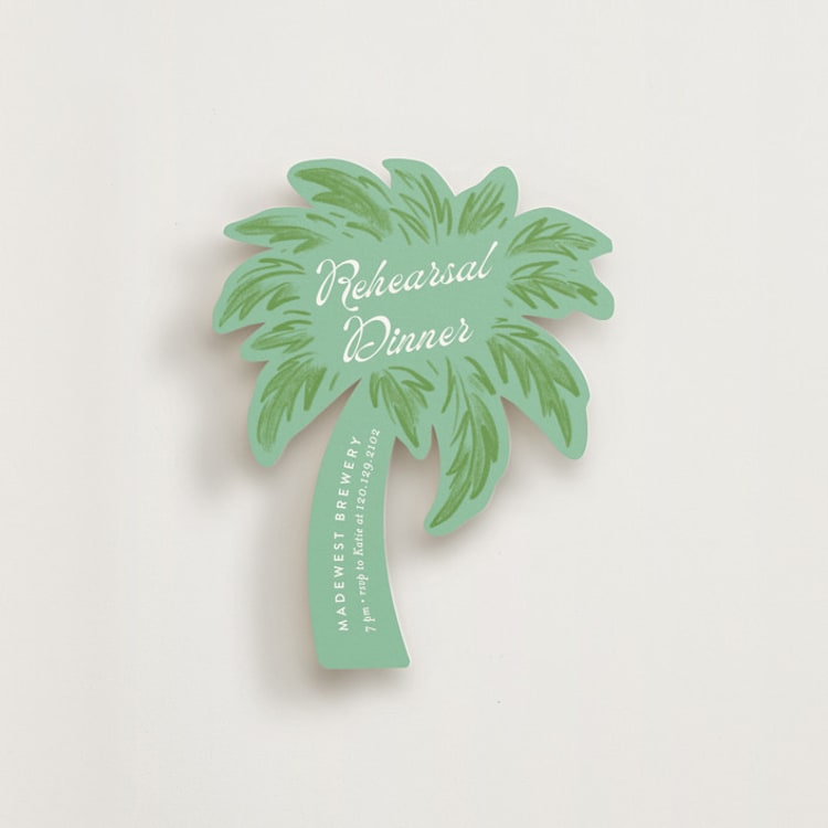 "Tropics" - Novelty Enclosure Cards in Sage by Alethea and Ruth - Front