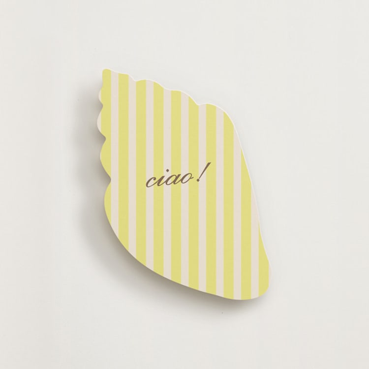 "Campania" - Novelty Enclosure Cards in Limone by Megan Davis - Front