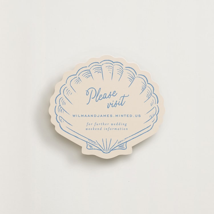 "Sunset Shores" - Novelty Enclosure Cards in Sky by Leia Matt - Front
