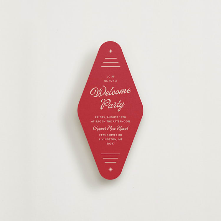 "Ranch Romance" - Novelty Enclosure Cards in Scarlet by Ashley Iwafuchi - Front