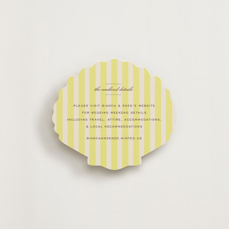 "Campania" - Novelty Enclosure Cards in Limone by Megan Davis - Front