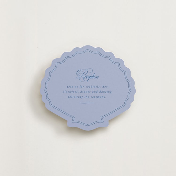 "Almalfi Blue" - Novelty Enclosure Cards in Cornflower by Design Lotus - Front