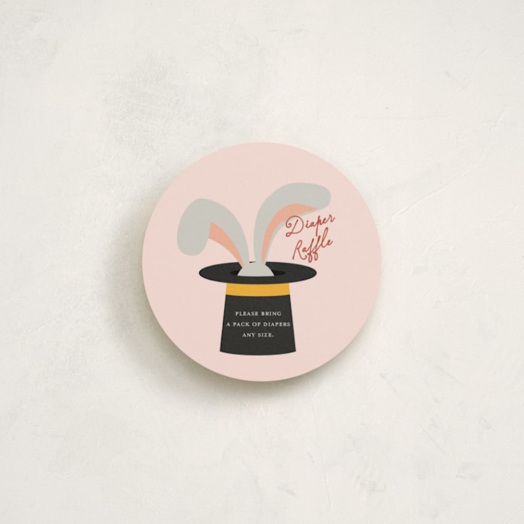 "Circus" - Novelty Enclosure Cards in Blush by Sherley Ferreira - Front