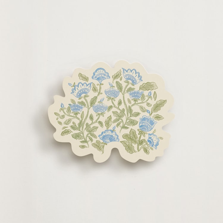 "Patterned florals" - Novelty Enclosure Cards in Powder by Creo Study - Front