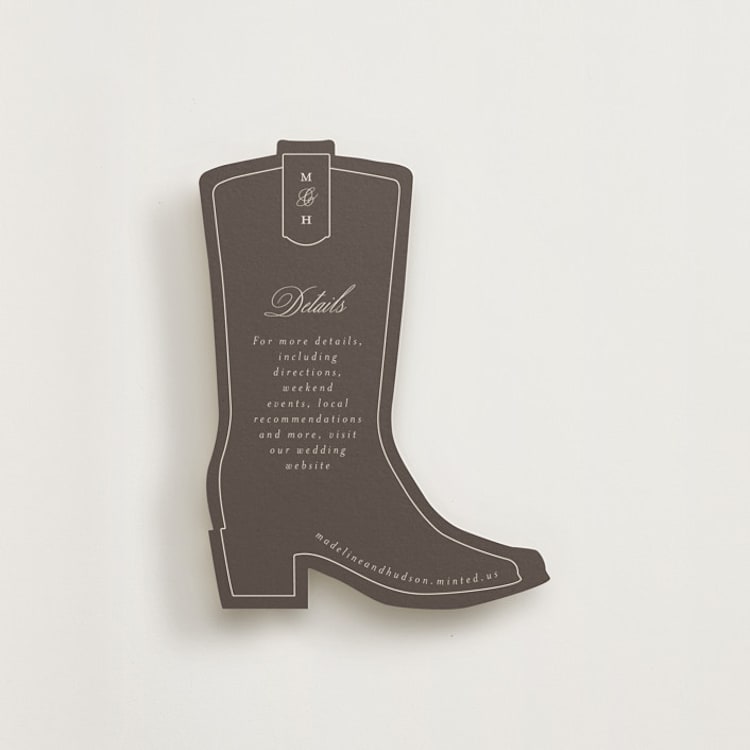 "Arch Frame" - Novelty Enclosure Cards in Cognac by Emily Betts - Front