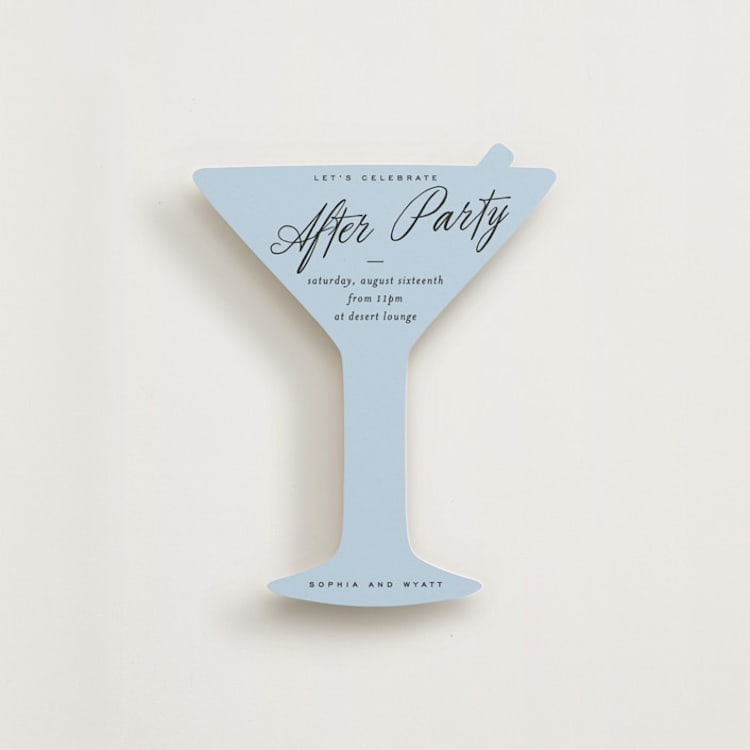 "Tarte Tatin" - Novelty Enclosure Cards in Sky by Blustery August - Front
