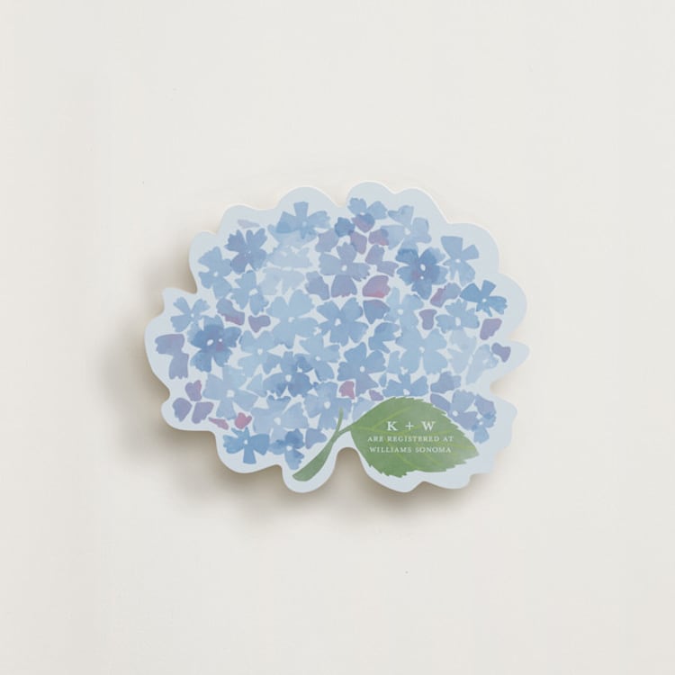 "Hydrangea Vines" - Novelty Enclosure Cards in Coastal by Madhvi Samimi - Front