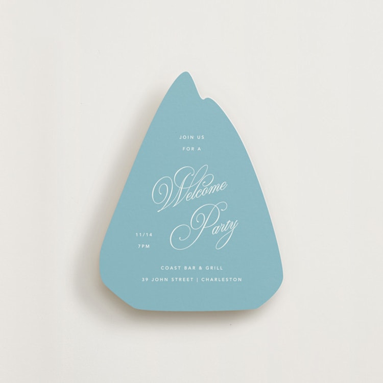 "Seaside" - Novelty Enclosure Cards in Pool by Kelly Watkins - Front
