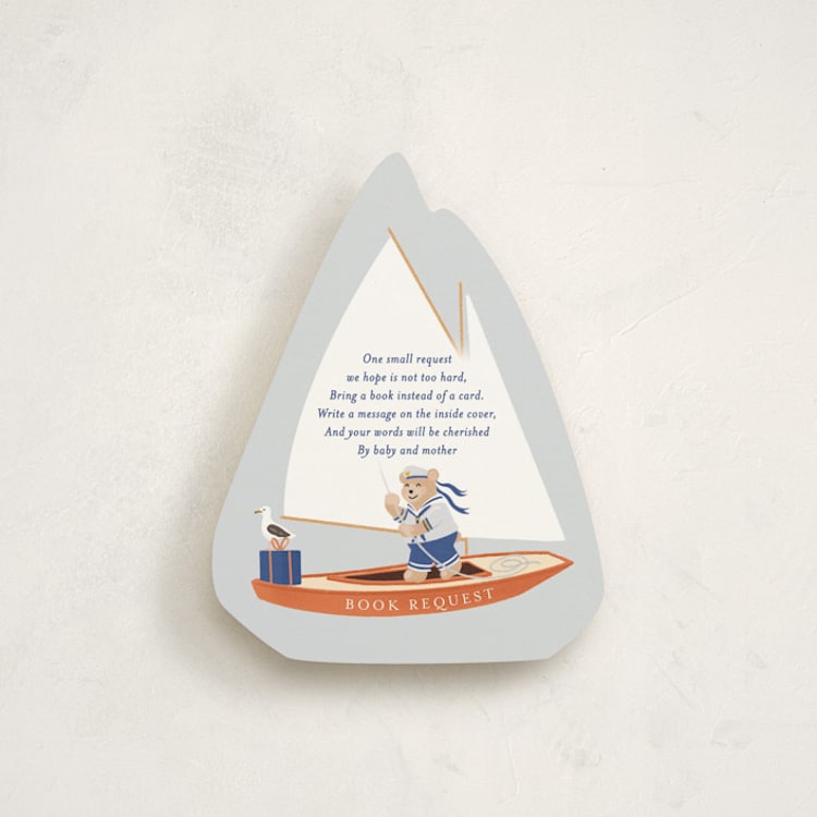 "Sailor Bear" - Novelty Enclosure Cards in Sea by Becky Nimoy - Front