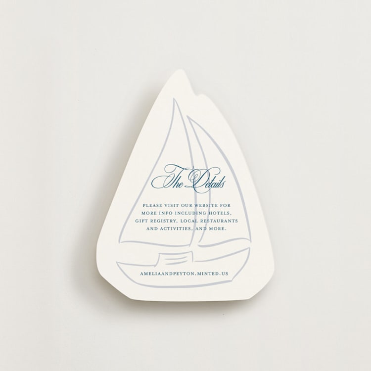 "Hilton" - Novelty Enclosure Cards in Ocean by Kelly Schmidt - Front