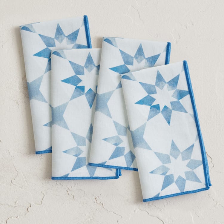 "Farmhouse" - Napkins in Classic by Julie Hebert - Napkins, Set of 4