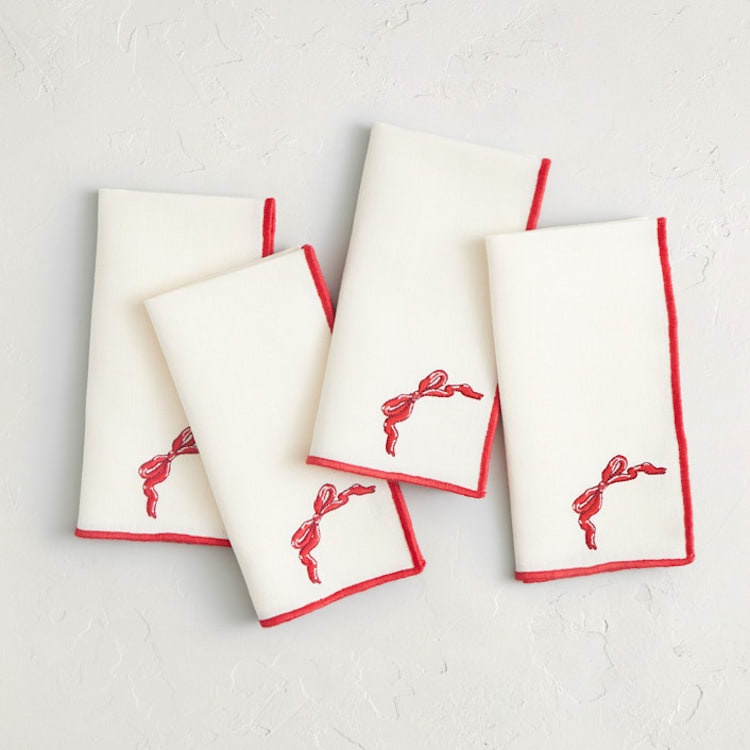 "Gibson" - Napkins in Merry by Pati Cascino - Napkins, Set of 4
